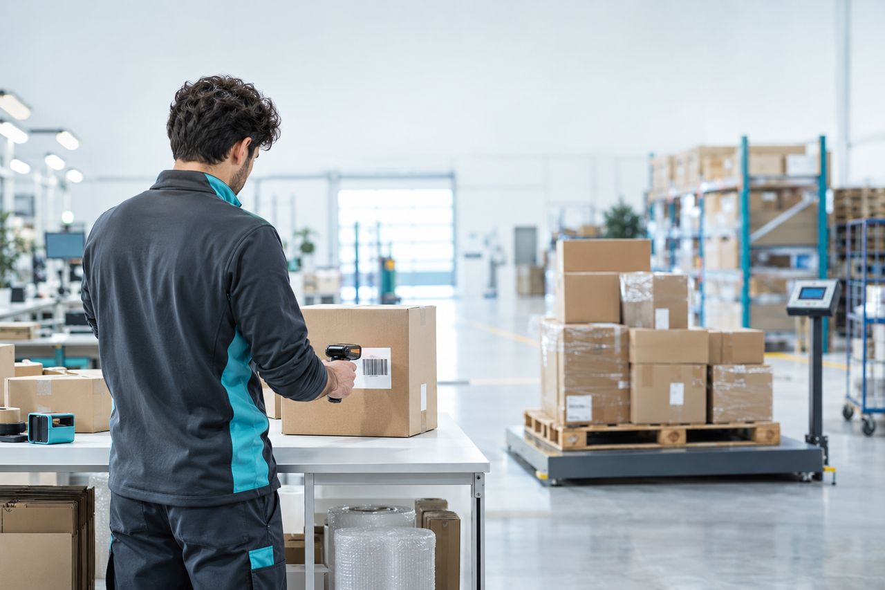Escaneo de etiquetas en preparación de pedidos y palet mixto